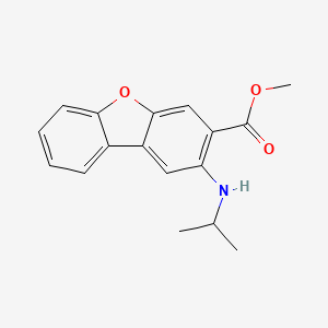 molecular formula C17H17NO3 B13086085 Methyl 2-(isopropylamino)dibenzo[B,D]furan-3-carboxylate 