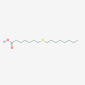 Heptanoic acid, 7-(octylthio)-
