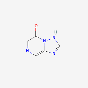 molecular formula C5H4N4O B13086200 [1,2,4]Triazolo[1,5-a]pyrazin-5-ol 