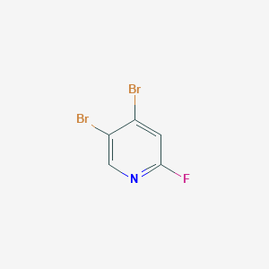 molecular formula C5H2Br2FN B13086315 4,5-Dibromo-2-fluoropyridine 