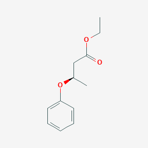molecular formula C12H16O3 B13086350 Ethyl (3R)-3-phenoxybutanoate 