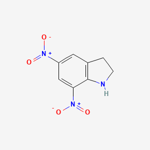 molecular formula C8H7N3O4 B1308636 5,7-Dinitroindoline CAS No. 67932-53-0