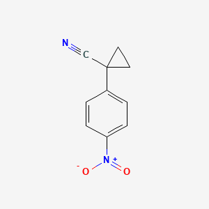 molecular formula C10H8N2O2 B1308643 1-(4-Nitrophenyl)cyclopropanecarbonitrile CAS No. 408328-42-7