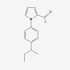 molecular formula C15H17NO B1308664 1-(4-Sec-butylphenyl)-1H-pyrrole-2-carbaldehyde CAS No. 383136-34-3