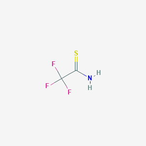 molecular formula C2H2F3NS B1308677 2,2,2-三氟乙硫酰胺 CAS No. 421-52-3