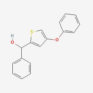 molecular formula C17H14O2S B13087057 (4-Phenoxythiophen-2-yl)(phenyl)methanol 