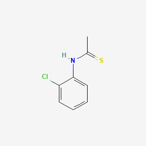 molecular formula C8H8ClNS B13087132 N-(2-chlorophenyl)ethanethioamide CAS No. 39184-83-3