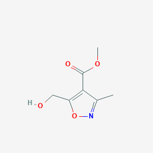 molecular formula C7H9NO4 B13087168 Methyl5-(hydroxymethyl)-3-methylisoxazole-4-carboxylate 