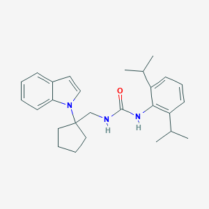 Urea, N-(2,6-bis(1-methylethyl)phenyl)-N'-((1-(1H-indol-1-yl)cyclopentyl)methyl)-