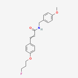 3-[4-(3-fluoropropoxy)phenyl]-N-[(4-methoxyphenyl)methyl]prop-2-enamide