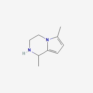molecular formula C9H14N2 B1308765 1,6-Dimethyl-1,2,3,4-tetrahydropyrrolo[1,2-a]pyrazine CAS No. 815632-27-0