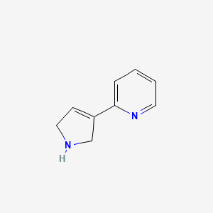 molecular formula C9H10N2 B13087671 2-(2,5-Dihydro-1H-pyrrol-3-yl)pyridine CAS No. 770649-01-9