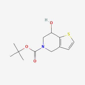 molecular formula C12H17NO3S B13087794 tert-Butyl 7-hydroxy-6,7-dihydrothieno[3,2-c]pyridine-5(4H)-carboxylate 