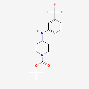 molecular formula C17H23F3N2O2 B1308781 1-Boc-4-(3-trifluoromethyl-phenylamino)-piperidine CAS No. 477864-09-8
