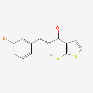 5-[(Z)-(3-bromophenyl)methylidene]-4H-thieno[2,3-b]thiopyran-4(6H)-one
