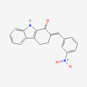 2-[(E)-(3-nitrophenyl)methylidene]-2,3,4,9-tetrahydro-1H-carbazol-1-one