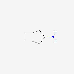 molecular formula C7H13N B13088322 Bicyclo[3.2.0]heptan-3-amine CAS No. 1255099-04-7