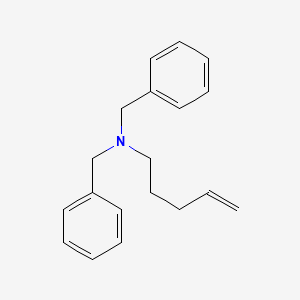 molecular formula C19H23N B1308842 Benzenemethanamine, N-4-pentenyl-N-(phenylmethyl)- CAS No. 150585-02-7