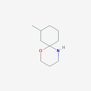 molecular formula C10H19NO B13088483 8-Methyl-1-oxa-5-azaspiro[5.5]undecane 