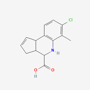 7-chloro-6-methyl-3a,4,5,9b-tetrahydro-3H-cyclopenta[c]quinoline-4-carboxylic acid