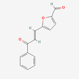 5-(3-Oxo-3-phenyl-1-propenyl)-2-furaldehyde