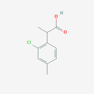 molecular formula C10H11ClO2 B13088530 2-(2-Chloro-4-methylphenyl)propanoic acid 