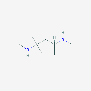 molecular formula C8H20N2 B13088542 Methyl[4-methyl-4-(methylamino)pentan-2-yl]amine 