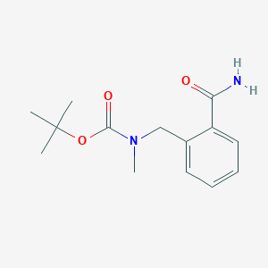 molecular formula C14H20N2O3 B13088778 tert-Butyl 2-carbamoylbenzyl(methyl)carbamate 