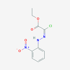 molecular formula C10H10ClN3O4 B1308879 Ethyl 2-chloro-2-[(e)-2-(2-nitrophenyl)hydrazono]acetate CAS No. 37522-26-2