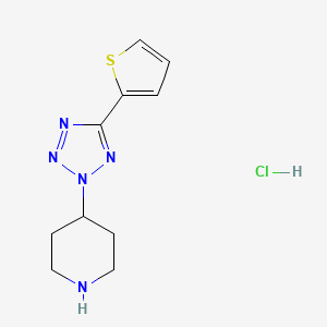 4-[5-(2-thienyl)-2H-tetrazol-2-yl]piperidine hydrochloride