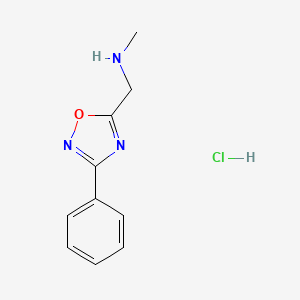 N-methyl-1-(3-phenyl-1,2,4-oxadiazol-5-yl)methanamine Hydrochloride