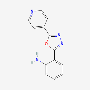 2-(5-Pyridin-4-yl-1,3,4-oxadiazol-2-yl)aniline
