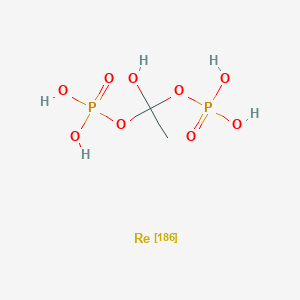 molecular formula C2H8O9P2Re B130890 rhenium-186 HEDP CAS No. 140709-07-5