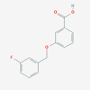 molecular formula C14H11FO3 B1308904 3-[(3-Fluorobenzyl)oxy]benzoic acid CAS No. 887599-64-6