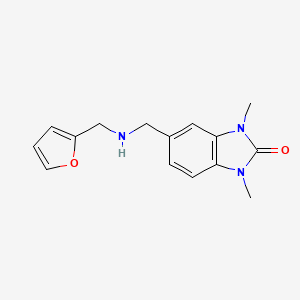5-{[(Furan-2-ylmethyl)-amino]-methyl}-1,3-dimethyl-1,3-dihydro-benzoimidazol-2-one