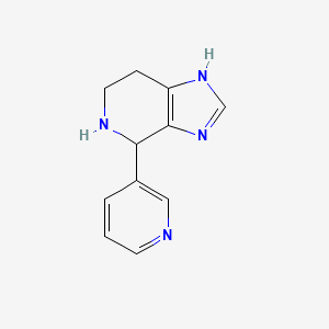 molecular formula C11H12N4 B1308921 4-Pyridin-3-YL-4,5,6,7-tetrahydro-3H-imidazo[4,5-C]pyridine CAS No. 876708-23-5