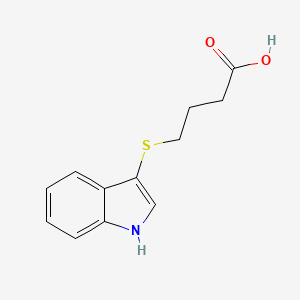 molecular formula C12H13NO2S B1308928 4-(1H-Indol-3-ylsulfanyl)-butyric acid CAS No. 187030-13-3