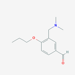 3-Dimethylaminomethyl-4-propoxy-benzaldehyde