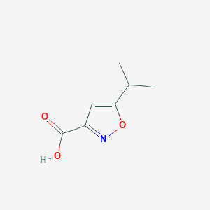 molecular formula C7H9NO3 B1308937 5-Isopropylisoxazole-3-carboxylic acid CAS No. 89776-74-9