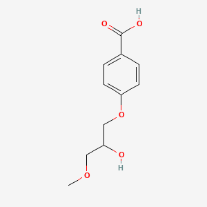 molecular formula C11H14O5 B1308940 4-(2-羟基-3-甲氧基-丙氧基)-苯甲酸 CAS No. 3478-54-4