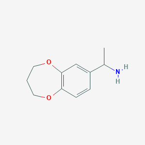 1-(3,4-Dihydro-2H-benzo[b][1,4]dioxepin-7-yl)-ethyl amine