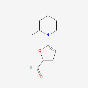 molecular formula C11H15NO2 B1308945 5-(2-methylpiperidin-1-yl)furan-2-carbaldehyde CAS No. 876710-46-2