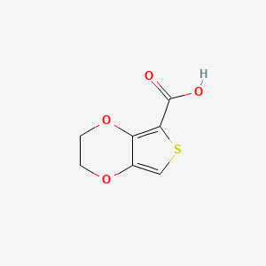 molecular formula C7H6O4S B1308951 2,3-Dihydrothieno[3,4-b][1,4]dioxine-5-carboxylic acid CAS No. 260063-21-6