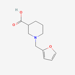 molecular formula C11H15NO3 B1308953 1-(Furan-2-ylmethyl)piperidine-3-carboxylic acid CAS No. 883542-33-4