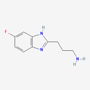 molecular formula C10H12FN3 B1308964 3-(5-Fluoro-1H-benzoimidazol-2-yl)-propylamine CAS No. 883541-03-5