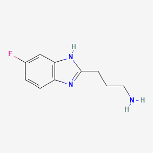 3-(5-Fluoro-1H-benzoimidazol-2-yl)-propylamine