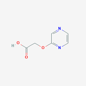 molecular formula C6H6N2O3 B13089645 2-(Pyrazin-2-yloxy)acetic acid CAS No. 1593757-12-0