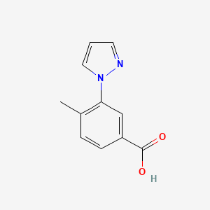 molecular formula C11H10N2O2 B1308970 4-methyl-3-(1H-pyrazol-1-yl)Benzoic acid CAS No. 1003502-76-8