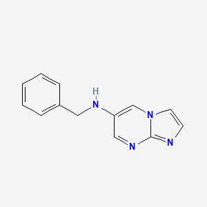 molecular formula C13H12N4 B13089770 N-benzylimidazo[1,2-a]pyrimidin-6-amine 