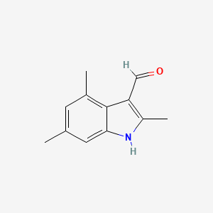 molecular formula C12H13NO B1308989 2,4,6-Trimethyl-1H-indole-3-carbaldehyde CAS No. 883547-93-1